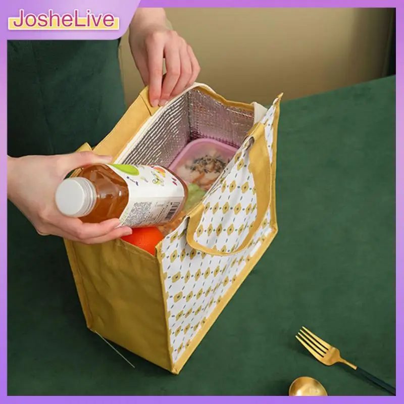 

Новый стиль, маленькая свежая Термосумка, свежая охлаждающая женская сумка для ланча, сумка для пикника, товары для путешествий, модная Мила...