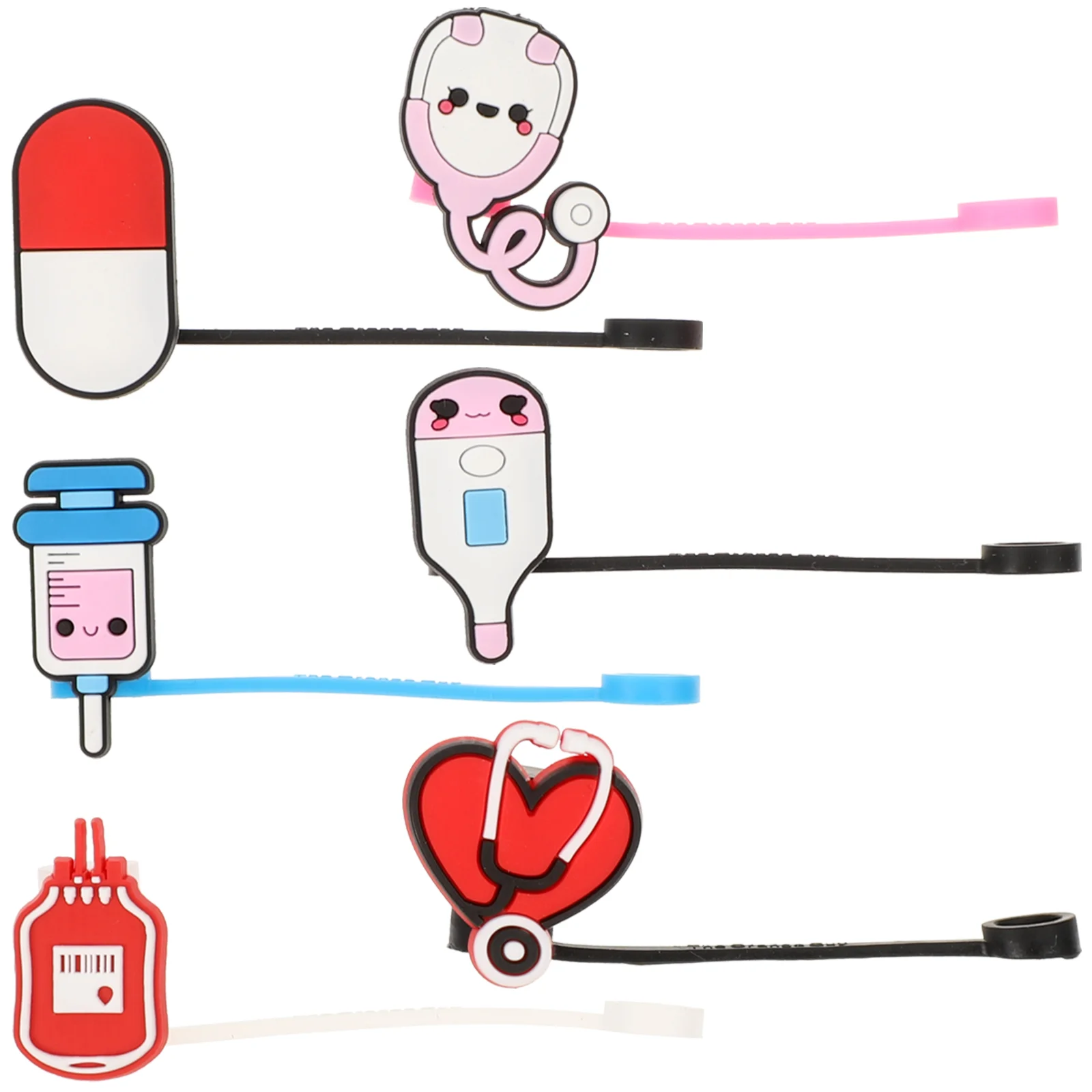 

6Pcs Caps for Straws Personalized Straw Covers Funny Straw Sleeves Party Drinking Straw Covers Toppers