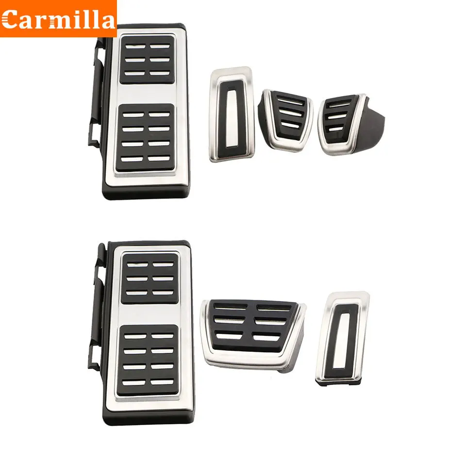 Car Styling Sport Fuel Brake Dead Pedal Cover Set DSG for Seat Leon 5F MK3 for Skoda Octavia A7 for VW Golf 7 Auto Accessories