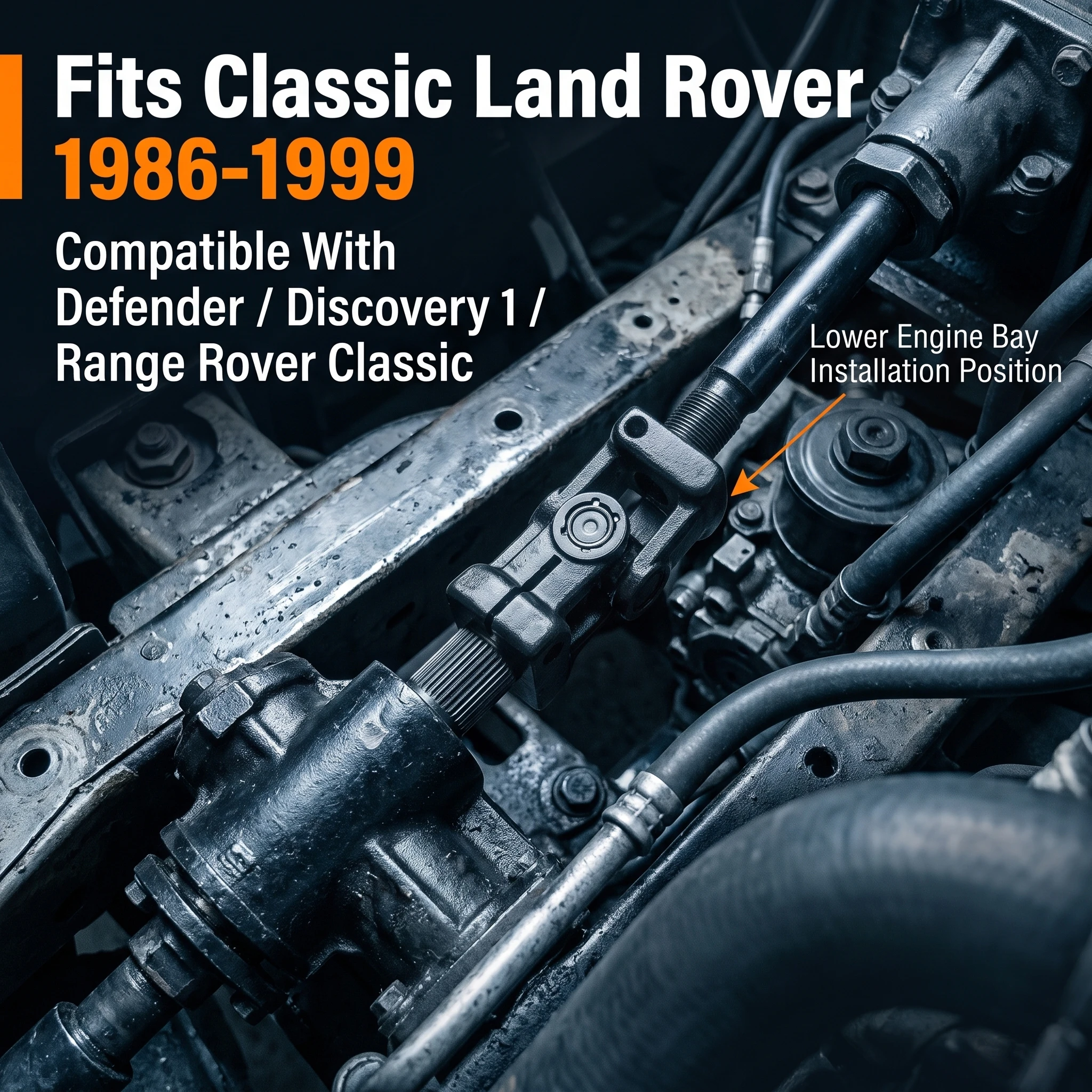 Фото Универсальный шарнир рулевой колонки NRC7704 для Land Rover Defender 90 110 Discovery Range Rover 1986-1999, 9/16 дюйма, 36 шлицов №5