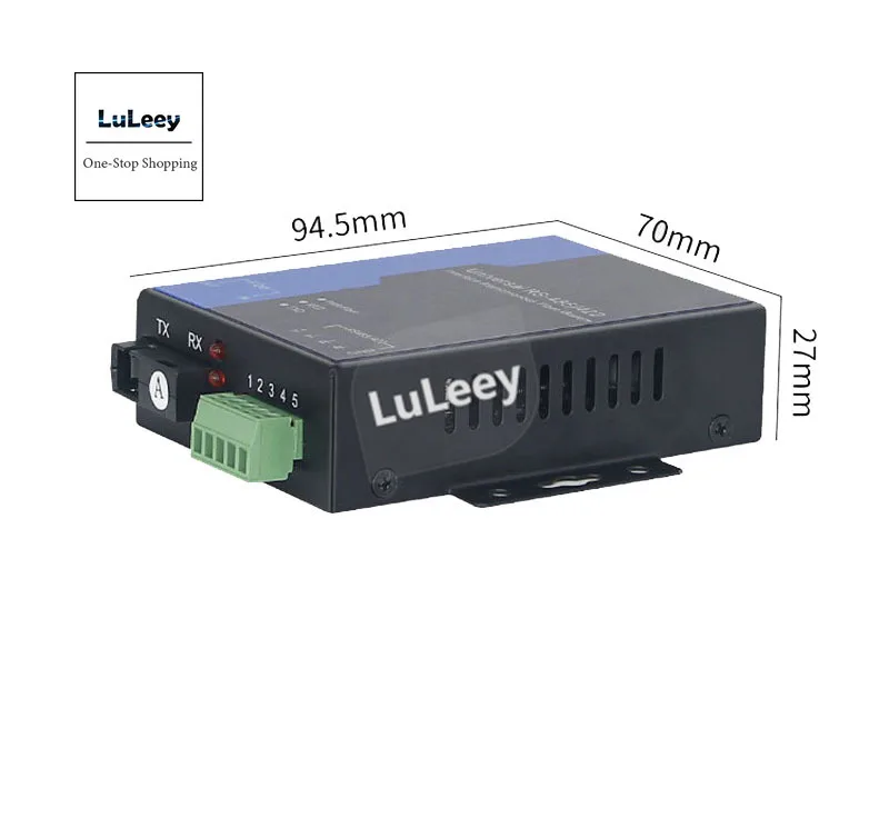 Универсальный оптоволоконный асинхронный модем с интерфейсом RS485/422 оптический