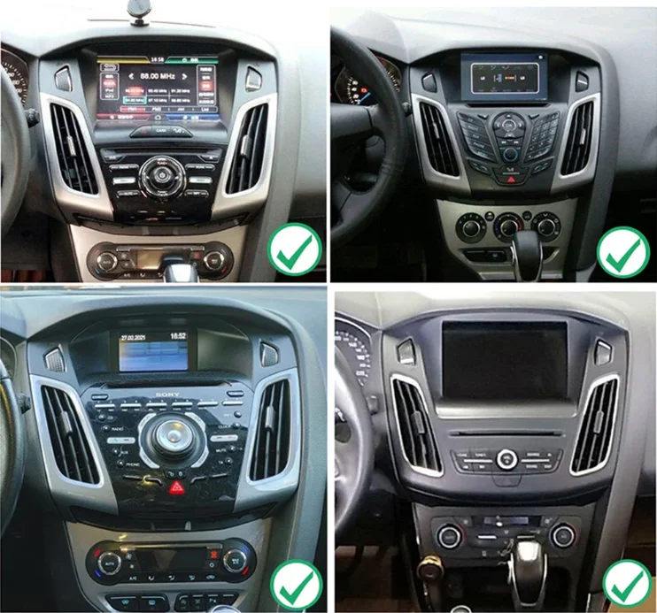 Фото 9-дюймовый для Ford Focus 2012-2018 Android 13.0 6 ГБ + 128 ГБ Автомобильный GPS-навигатор Мультимедийный плеер Радиомагнитофонный рекордер Головное устройство Carplay №3