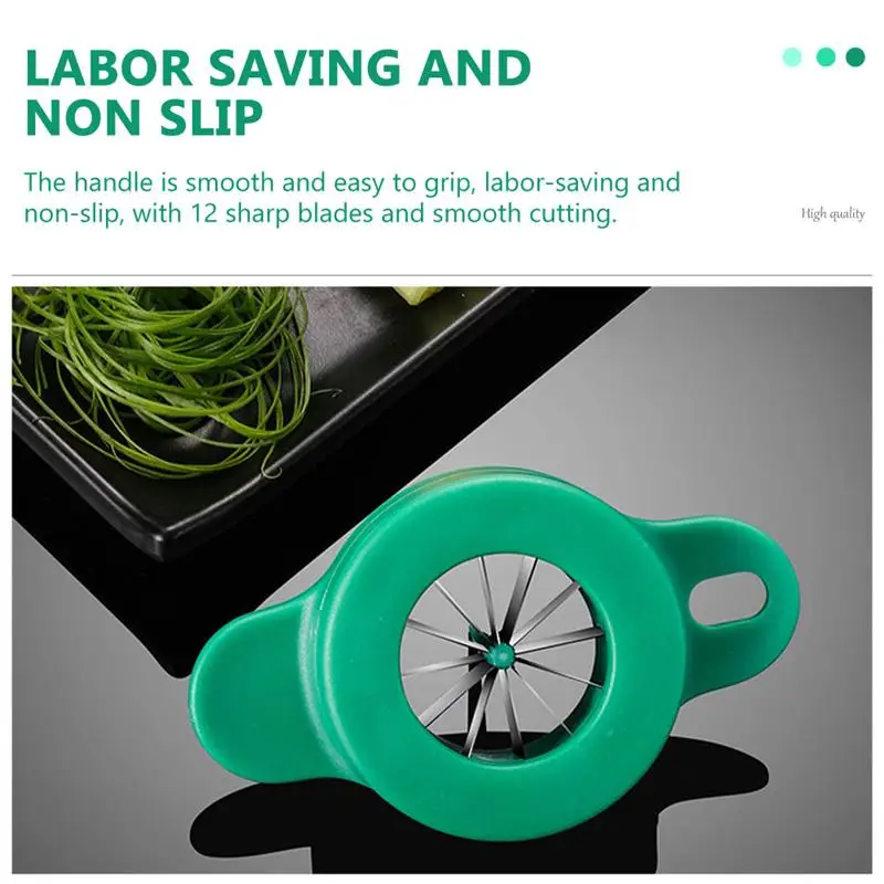 

2Pcs Portable Scallion Cutter Professional Shallot Cutter Practical Kitchen Shredder