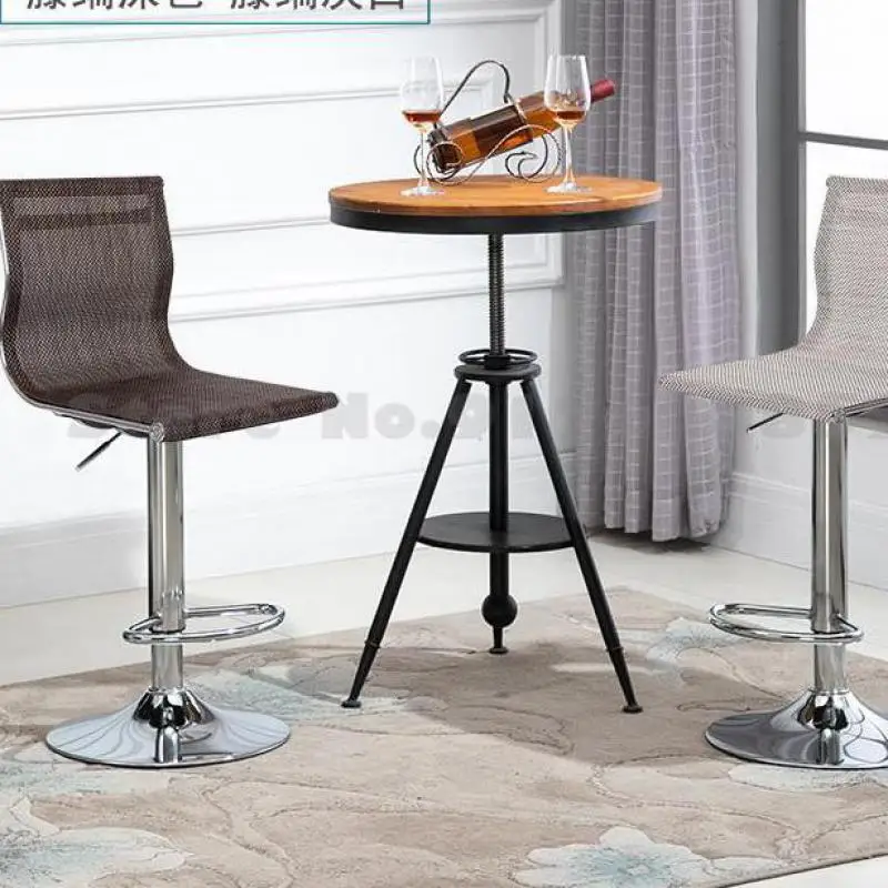 Барный стул креативный барный домашний вращающийся подъемный спинка сетчатый