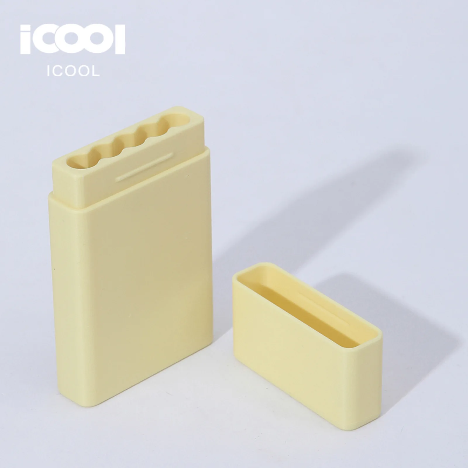 Фото Новая ультратонкая портативная коробка для сигарет Icool с 3D-печатью в цвете макарон, набор из 5 штук, аксессуары для сигарет №4