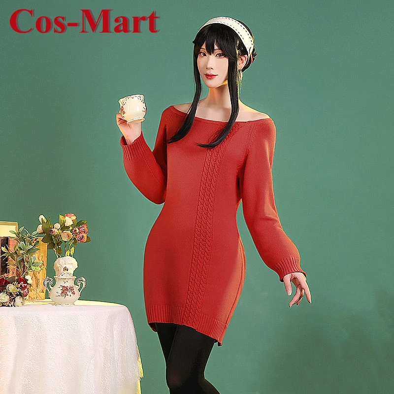 

Косплей-костюм Cos-Mart из аниме шпионской семьи, Милая Красная домашняя одежда для вечеривечерние
