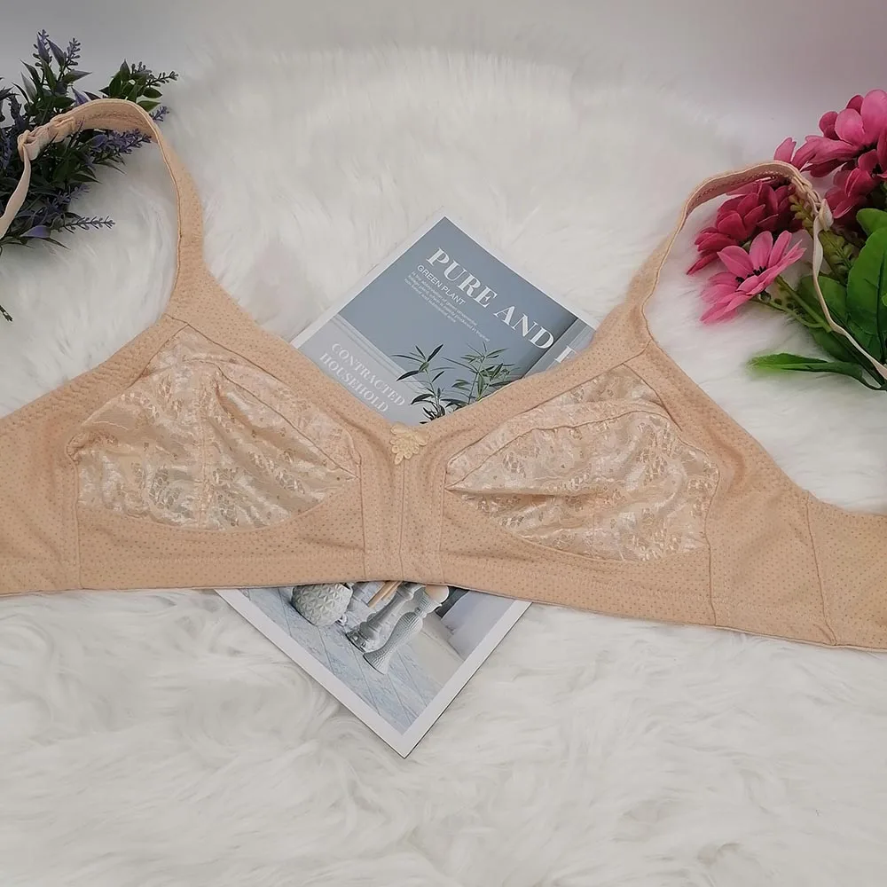 Фото sexy Lace Bra wire free bra for women underwear Seamless Push up bra top plus size 90 95 100 105 110 115 C D E F cup bras C29 №5