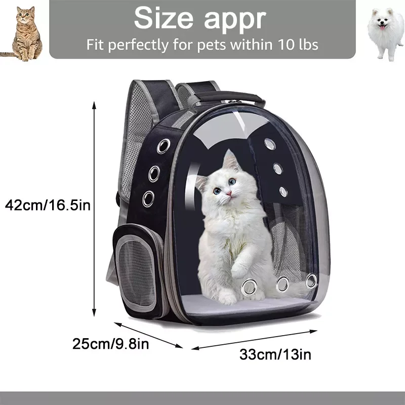 

2023 Carrier for Cats Outdoor Pet Shoulder Bag Carriers Portable Backpack Transparent and Breathable Suitable for Small Dogs Cat