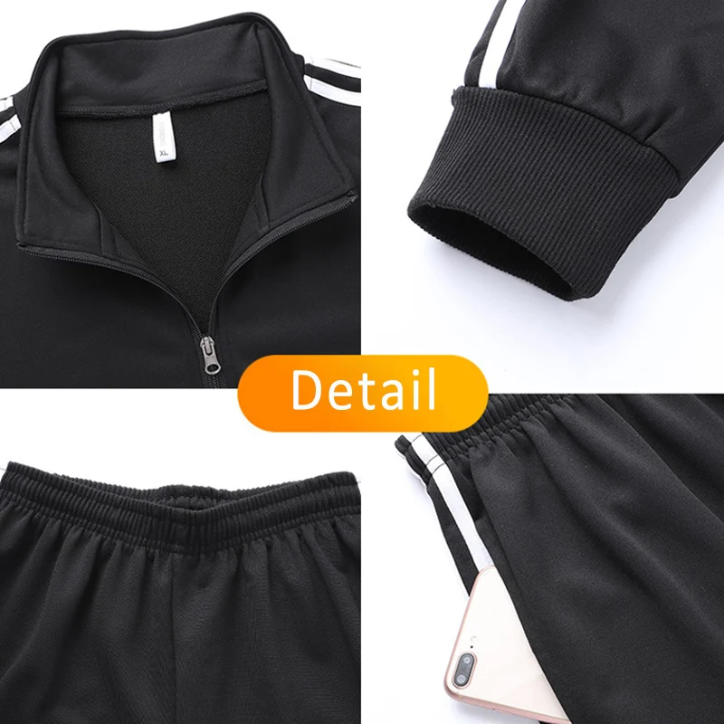 Classical Men's Sportswear Set Brand Tracksuits Two Pieces Sets Homme Clothes Outdoor Suits Male Running Hoodie Jackets Big Size