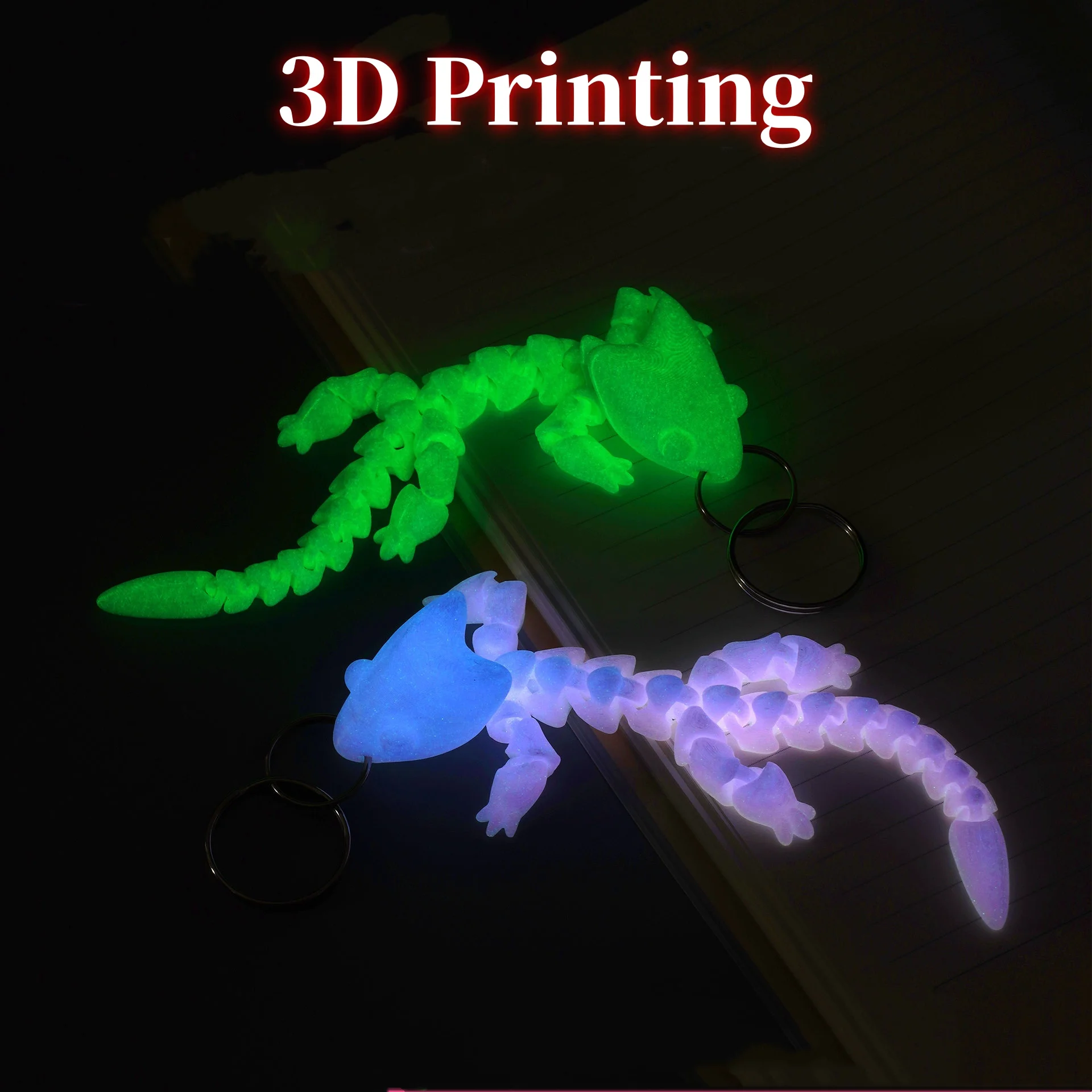 3D-печатный брелок с китайским драконом регулируемые кузовные сустава шарнирный