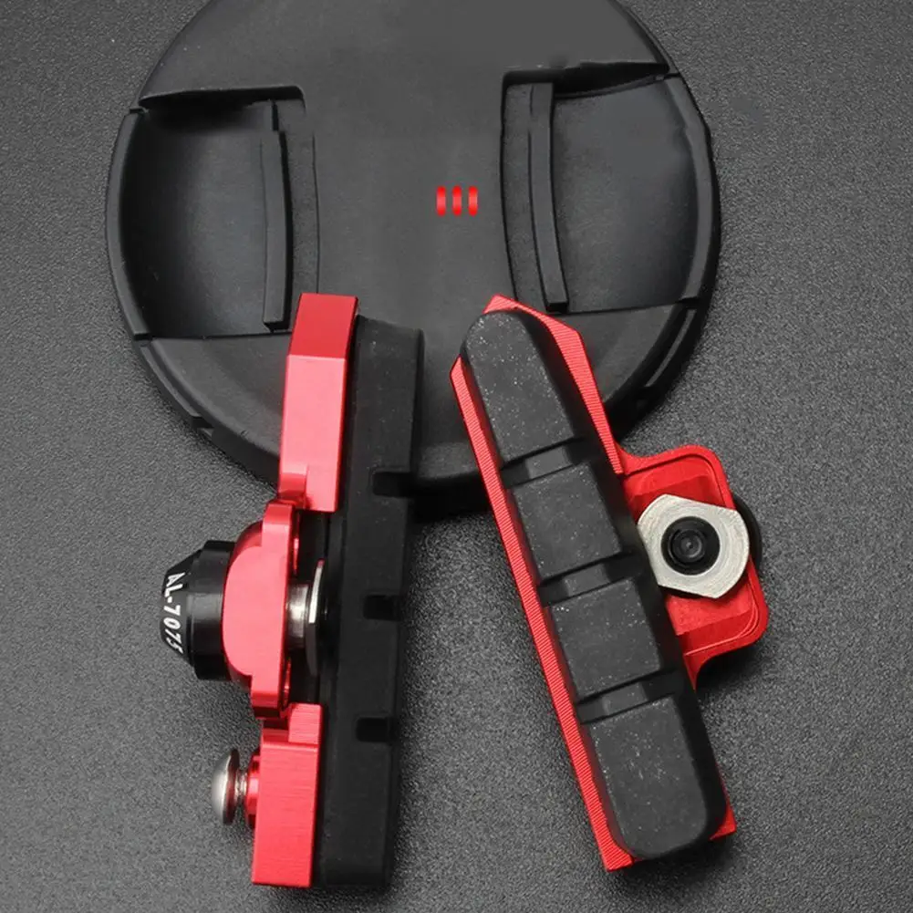 

2Pcs Road Bike Brake Pads Brake Shoes Rubber Blocks Replacement for Shimano BR Shoe Holder Cycle Brake Hoof Parts MTB V-Brake
