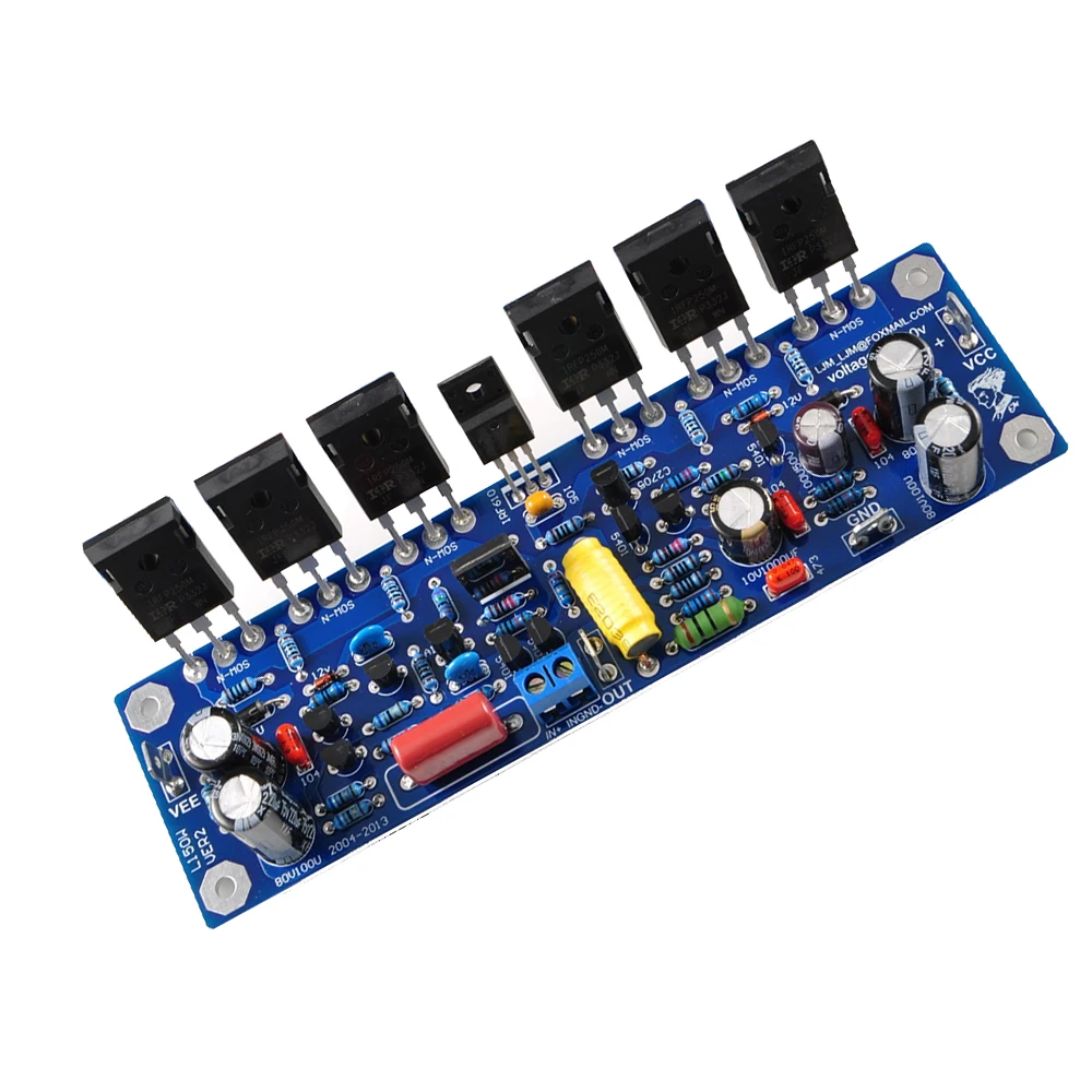 DLHiFi 2pcs LJM L150W Class AB DC +/- 45V 200W8R (+-60V) 400W 4R моно-усилитель готовая плата 200W MOSFET IRFP250 FET |