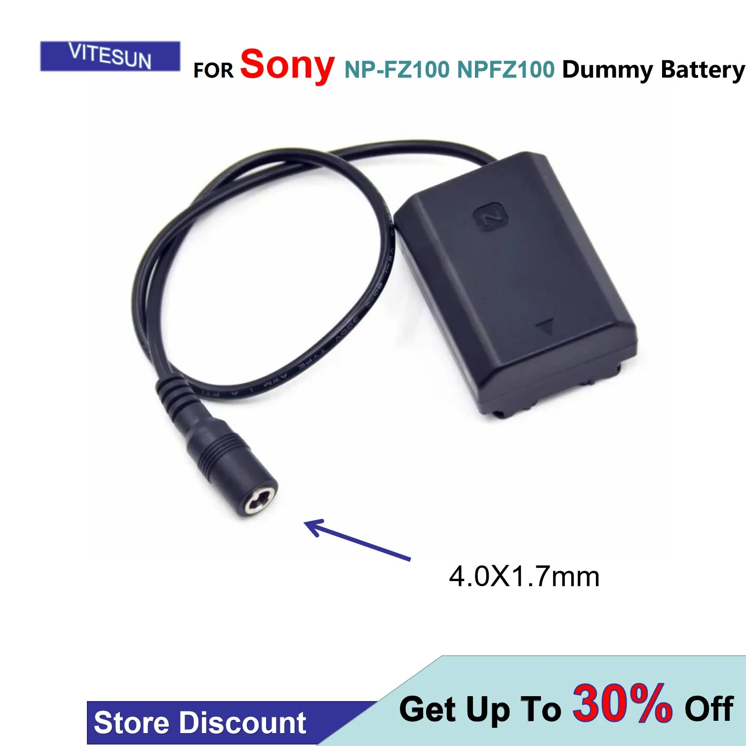 

FZ100 DC Coupler NP-FZ100 NPFZ100 Dummy Battery Fully Decoded For Sony ILCE-9 Alpha A9 A7RM3 A7RIII A7M3 A7M4（A7IV）Camera