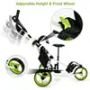 3-Wheel Golf Push and Pull Cart Trolley with Seat Adjust Handle 5