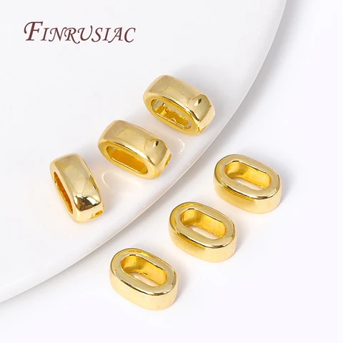 Фурнитура для кожаных браслетов FINRUSIAC, золотистая, латунь, 20 шт