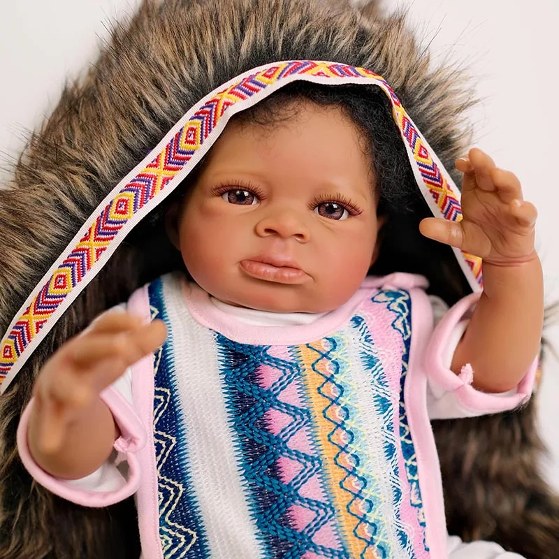 20 дюймов 50 см индийская кукла Lanny реалистичная Reborn Baby для новорожденных приятная
