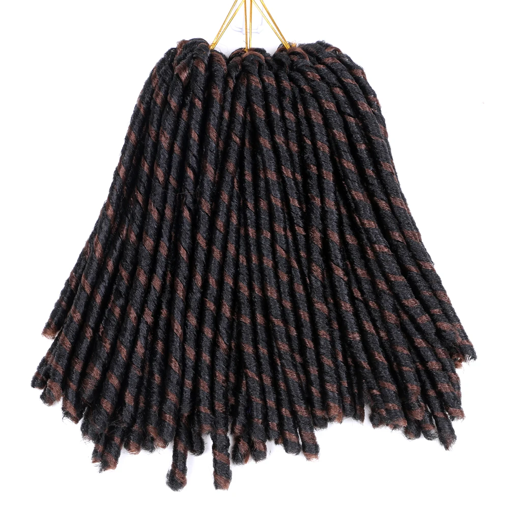 

Африканская девочка, мягкие локоны, синтетические плетеные волосы, предварительно растянутые 14-дюймовые африканские кудри, коричневая вяз...