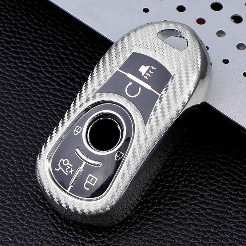 

New Soft TPU Carbon Fiber Car Key Case Cover Shell Fob For Opel Astra Buick Encore Envision GL6 GL8 Mokka Insignia Vectra Meriva