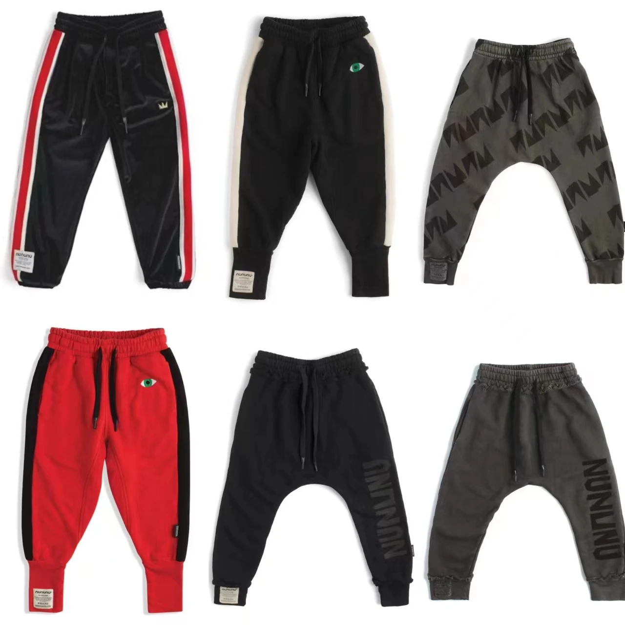 

2023 spring and autumn boutique children's wear new nununu series boys and girls' trousers children's casual pants