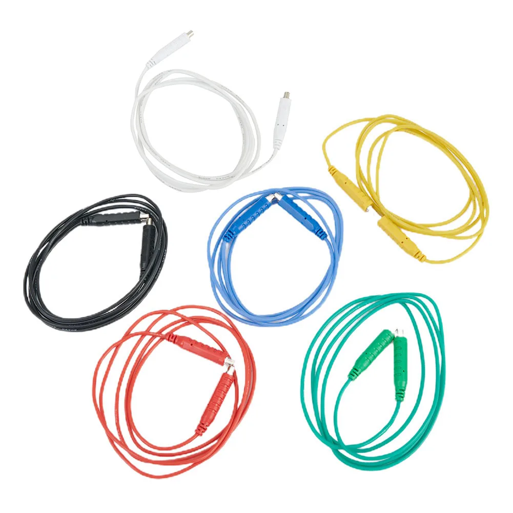 

6PCS/set Magnetic Test Lead Silicone Soft Flexible Jumper Test Wires 30VAC 5A 3.3ft T10005 Sensors Switch Magnetic Test Lead