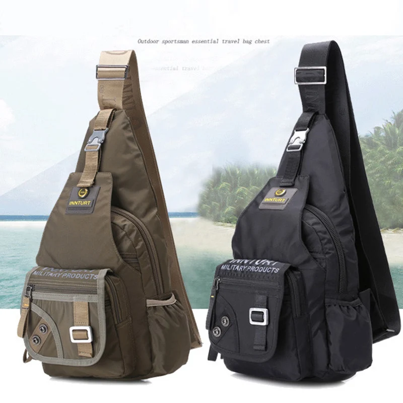 

Motorcycle Rucksack Riding Daypack Chest Crossbody Quality Backpack Shoulder Knapsack Men Bags Nylon One High Fashion Single