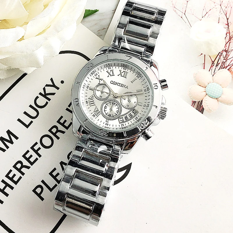 Women Watches Women Fashion Watch 2023 Geneva Luxury Designer Brand Ladies Watch Quartz Silver Case Wrist Watches Gift For Women