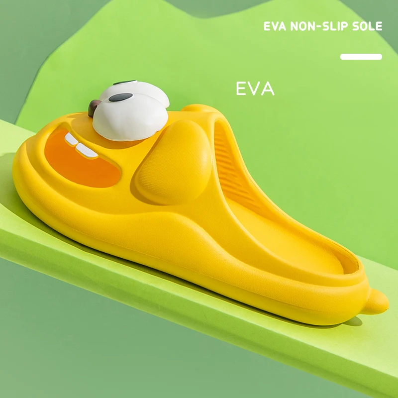 Fun Cartoon Slides Women's Summer Slippers Indoor EVA Soft Slippers Lovely Clogs Slides Female Bedroom Shoes Casual Beach Shoes