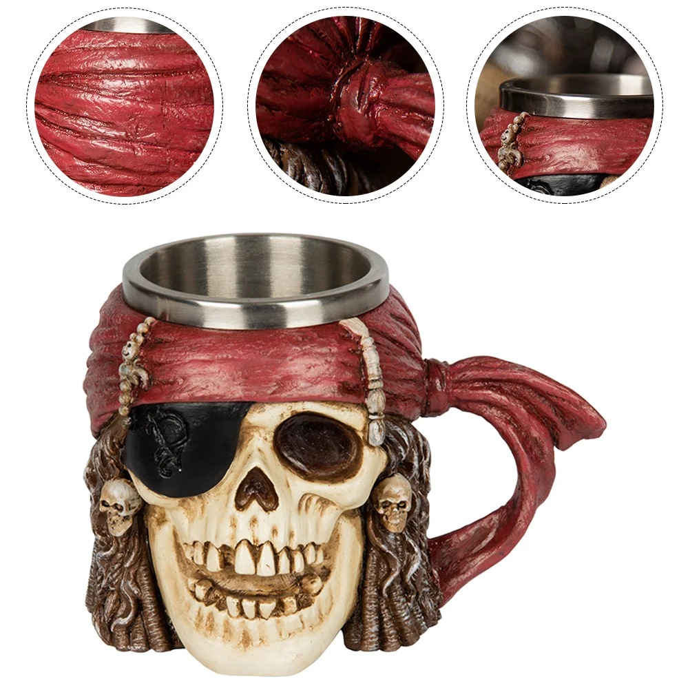 

Pirate Goblet Water Cup Creative Drinking Beer Mug Stainless Steel Glass