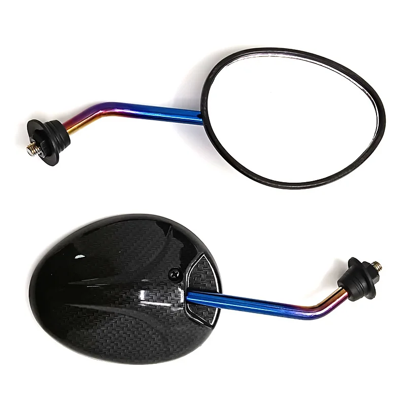 Универсальное зеркало заднего вида для мотоцикла 8 мм круглое титановое YAMAHA MT-07
