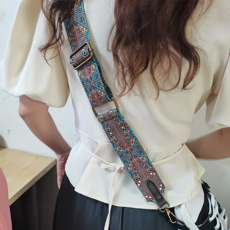 Widen Classical Style Shoulder Strap Adjustable Bag Strap with Leather Single Shoulder Bags Strap Chain Women Retro Bag Parts