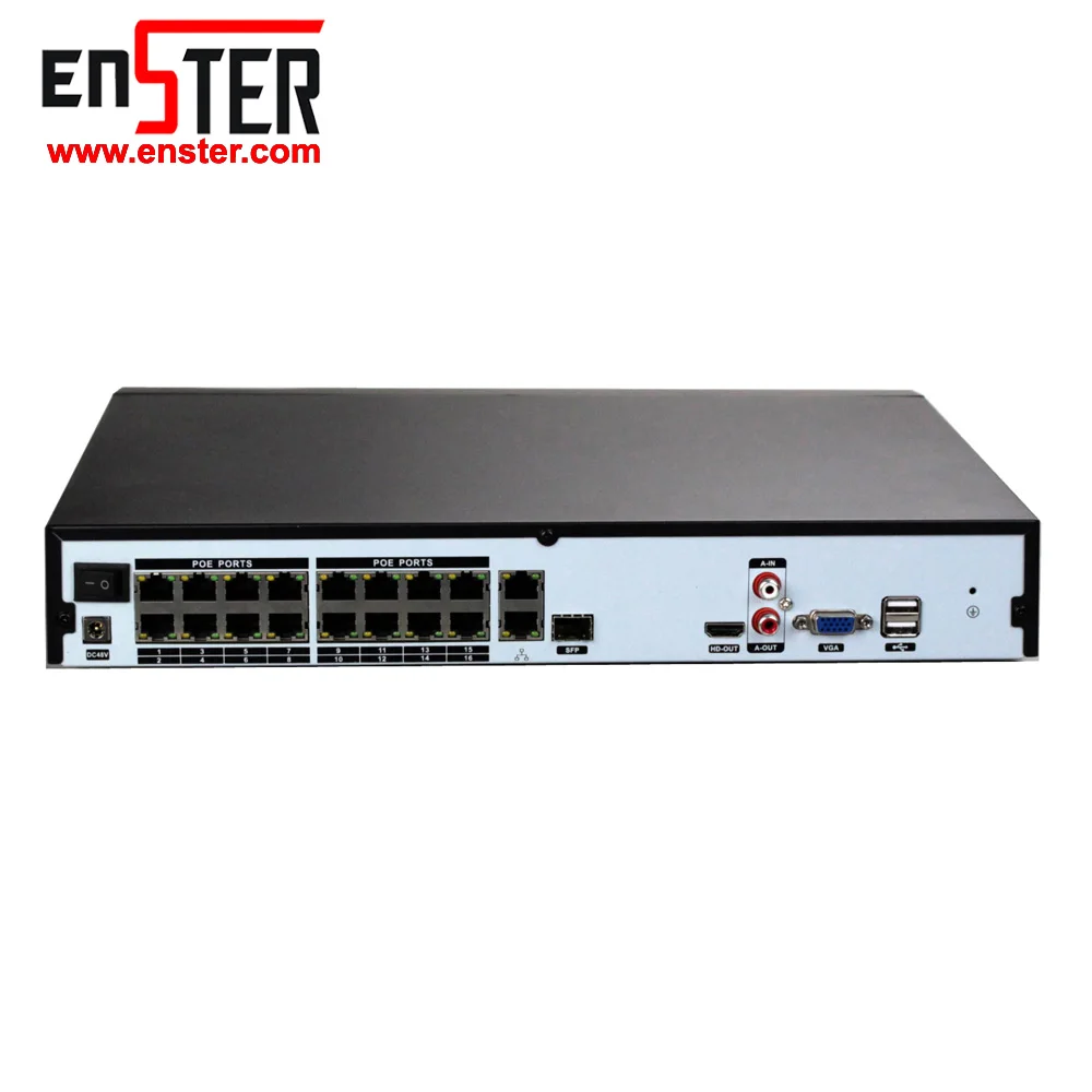 

Hot Selling 16 Channel 8MP Ultra HD POE NVR Kit Security Camera CCTV System Network Video Recorder