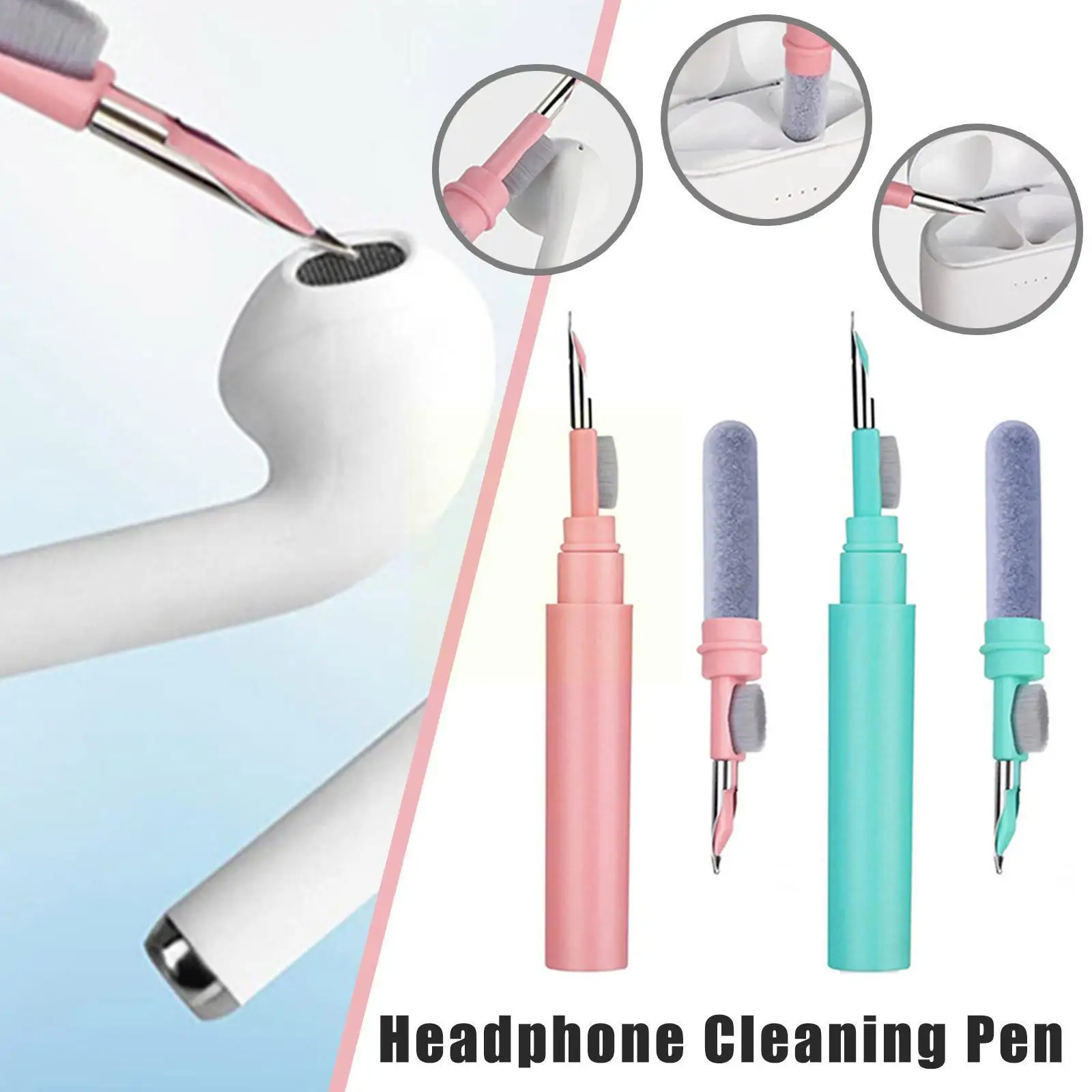 

Cleaner Kit For Pro 3 2 1 Bluetooth Earphones Cleaning Pen Brush Earbuds Cleaning Tools For Air Pods Ai O7i4