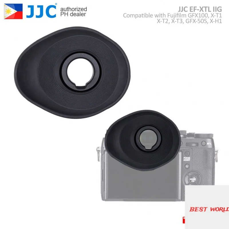 

JJC EF-XTLIIG Eyecup Eyepice for Fujifilm XT2 XT1 XH1 X-T3 GFX50S MVP CAMERA