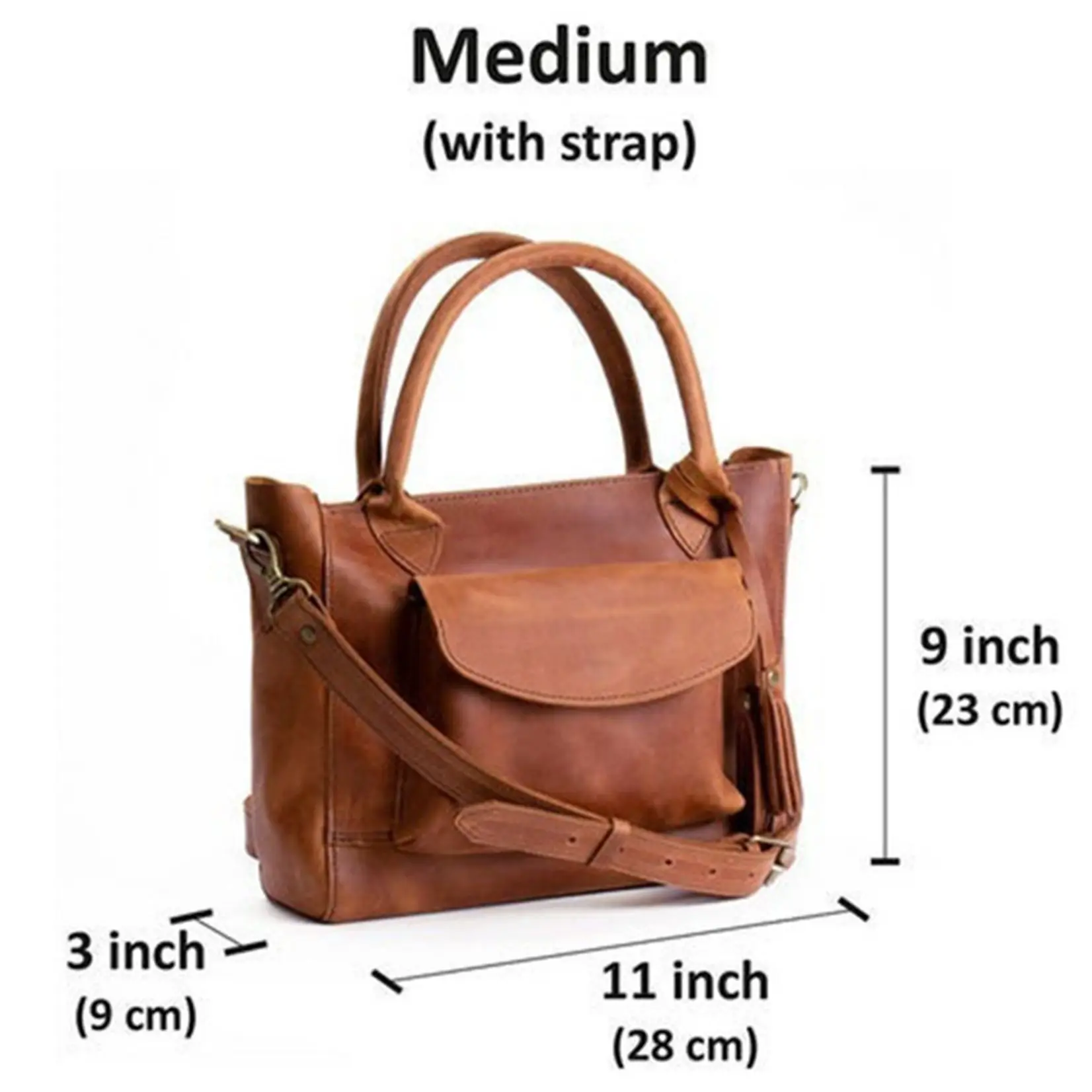 Brown PU Large Luxury Women Multifunction Tote Bags With PU Leather Strap Tassel Shoulder Bag For Business Travel Carry сумка Do