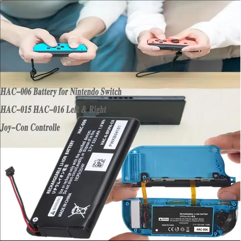 Фото 10 шт. аккумуляторов HAC006 525 мАч для Nintendo Switch HAC 006 HAC-015 HAC-016 HAC-A-JCL-C0 HAC-A-JCR-C0 Switch NS Joy-Con №4