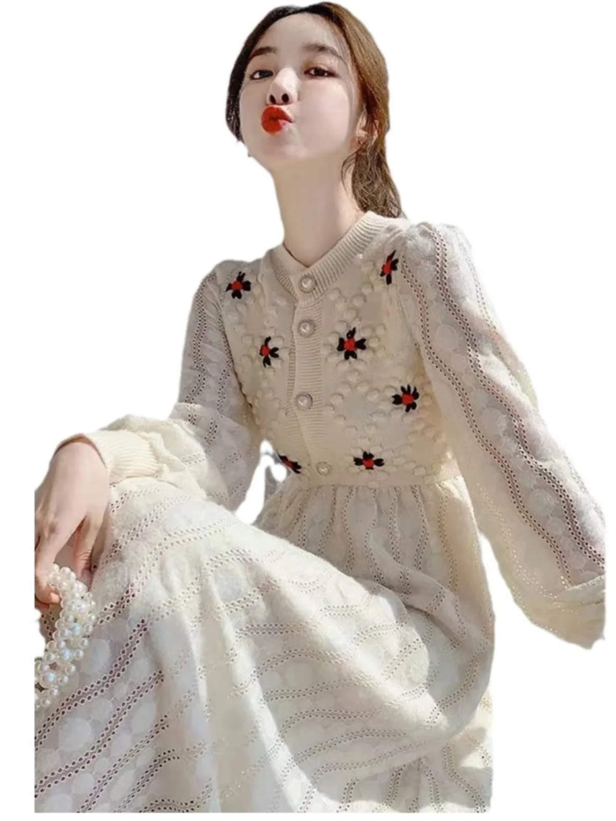 Модная модная новинка 2025 осенняя женская одежда французский дизайн маленькое