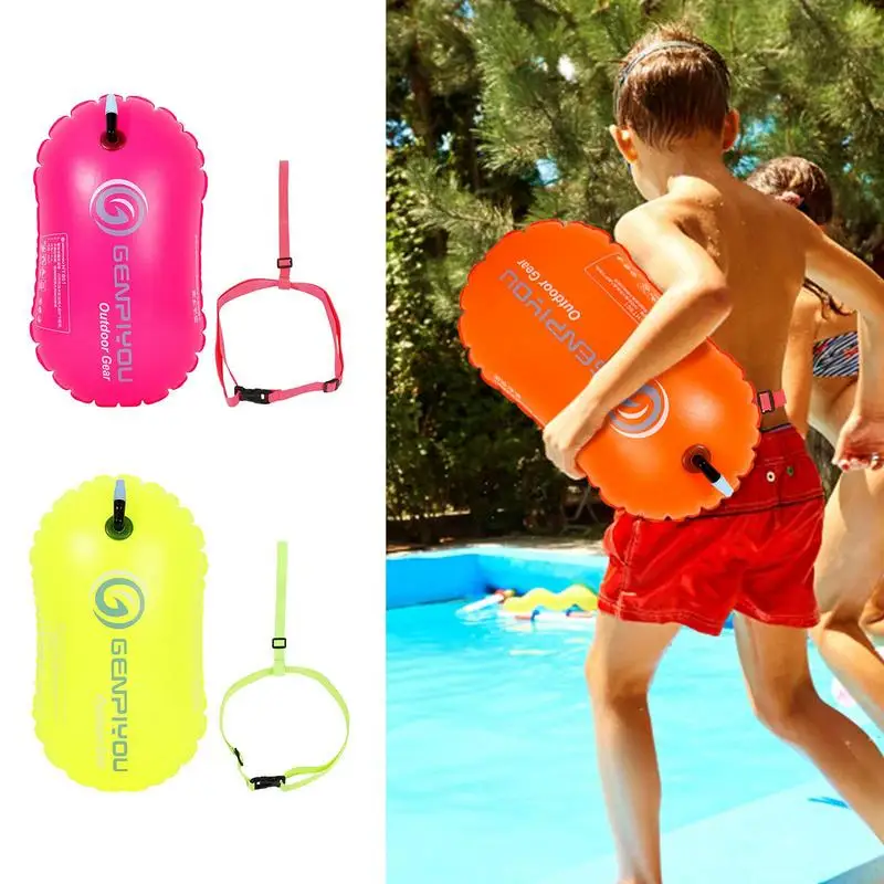 

Swim Buoy Float Swim Safety Float And Drybag For Snorkeling And Kayaking Light Visible Buoy For Open Water Swimming Triathletes