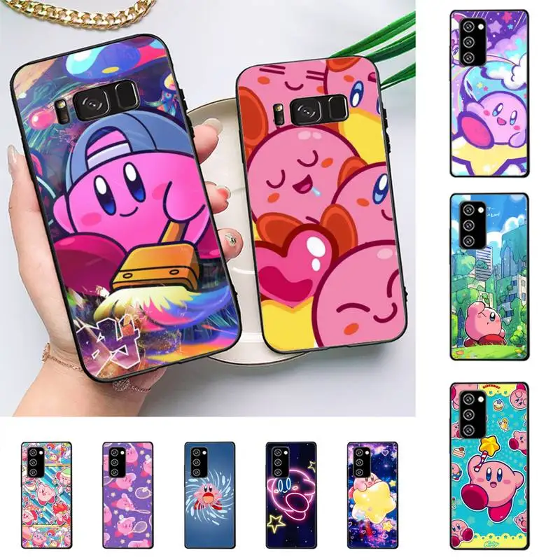 

BANDAI Kawaii Cute Star Kirby Phone Case For Samsung Galaxy Note 10Pro Note20ultra note20 note10lite M30S Coque