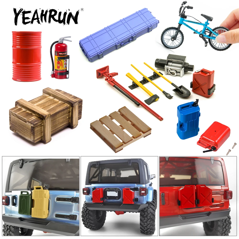 

YEAHRUN 1/10 RC Гусеничный автомобиль металлический пластик имитация украшения инструмент Аксессуары для Traxxas TRX-4 TRX6 Axial SCX10 Tamiya