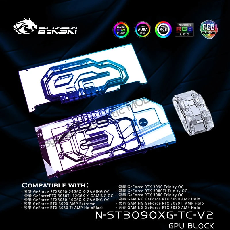 

Bykski N-ST3090XG-TC-V2,GPU Active Backplate Block For Zotac RTX 3080 3090 Gaming OC/AMP Extreme/Trinity OC/AMP Holo Video Cards