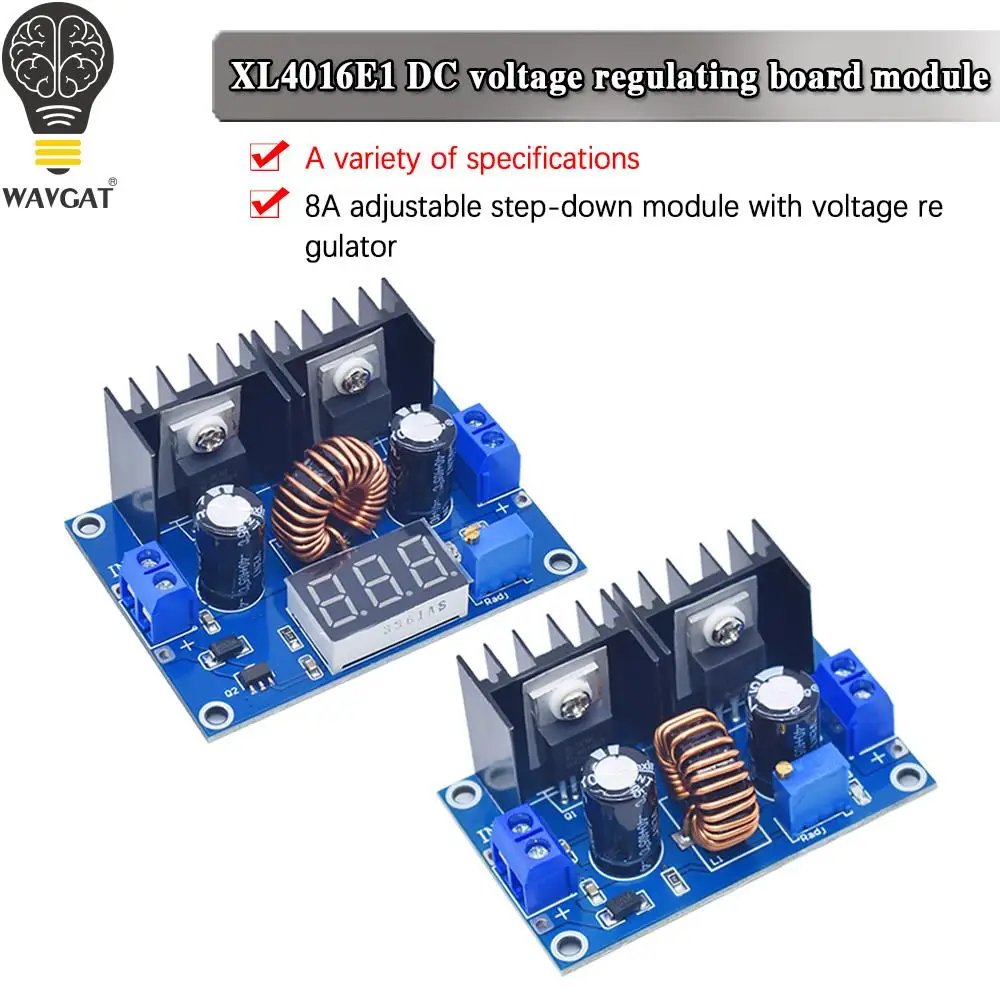 MH-ET LIVE LED вольтметр PWM регулируемый от 4-36 в до 1,25-36 в модуль понижающей платы XL4016 8A 200 Вт модуль постоянного тока