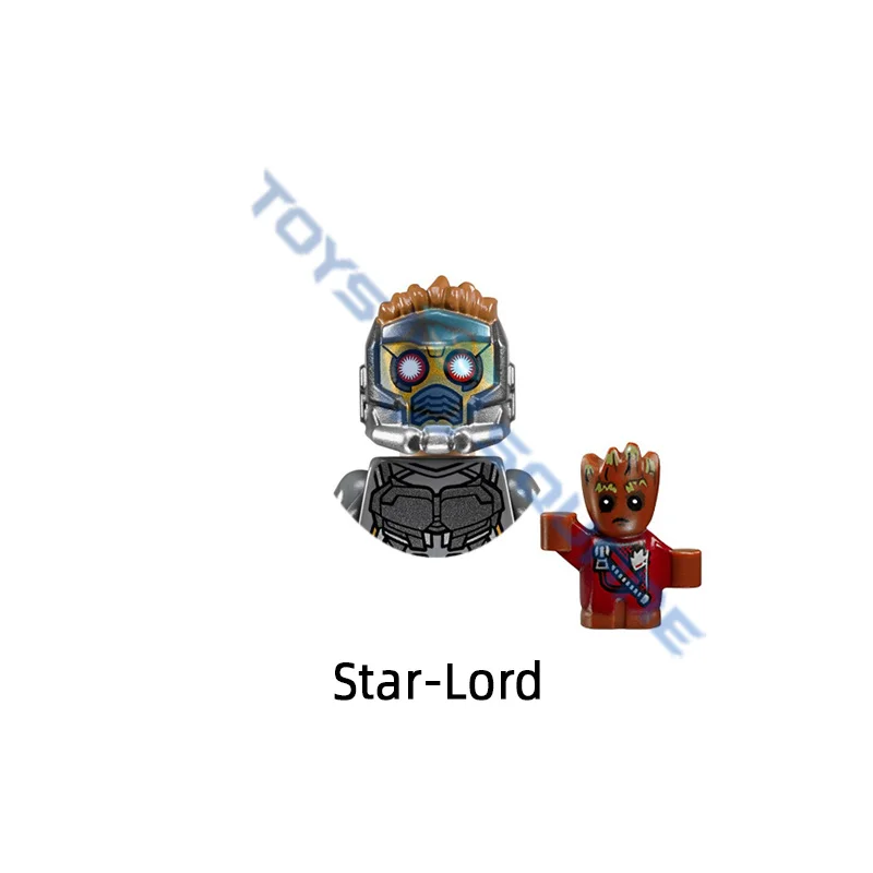 Конструктор The енот-ракета Star-Lord Gamora Mantis Drax модель Разрушителя небула Yondu игрушки