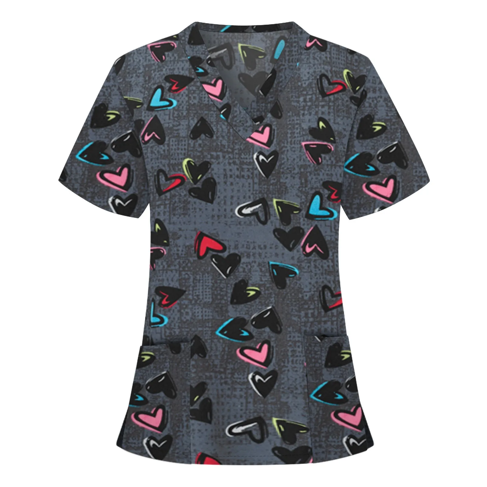 

Women Short Sleeve V-neck Tops Working Blouse Ladies Boutique Dressy Tops Womens Shirts Undershirts