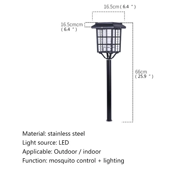 KARLOS уличная лампа от комаров современная солнечная винтажная для уничтожения