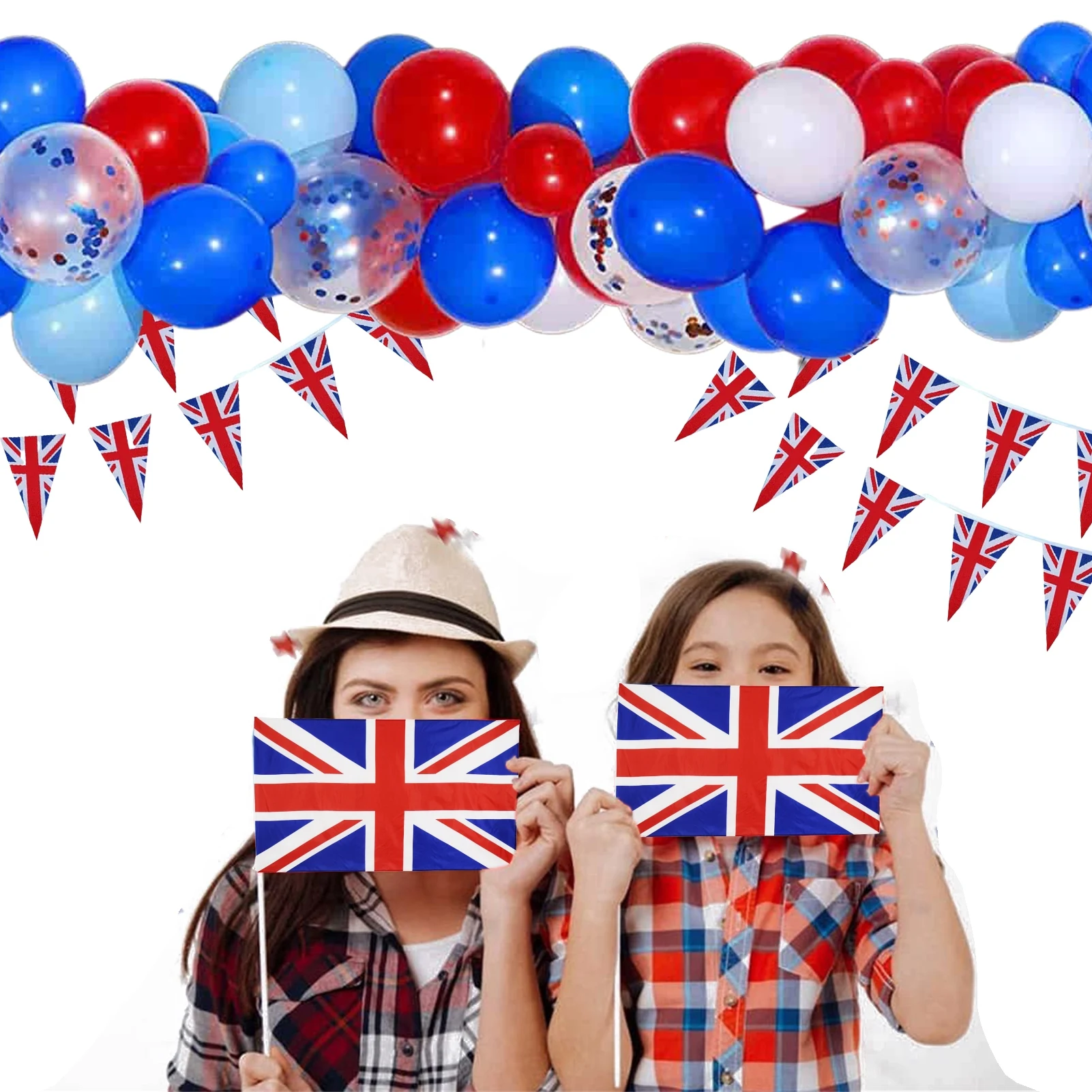 

Union Jack Themed Party Decorations VE Day Union Jack Party Supplies Union Jack Hand Waving Flag United Kingdom Banner For VE Da