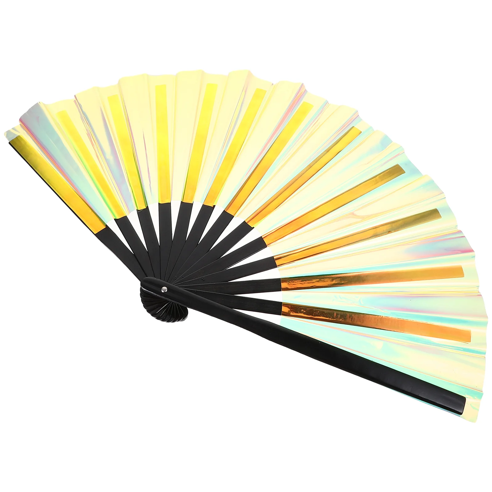 

Hand Fans Weddings Folding Women Iridescent Handheld Foldable Stage Performance