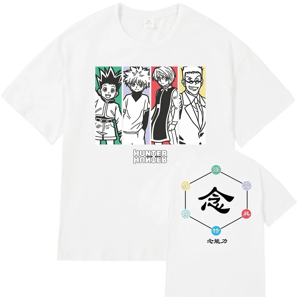 Аниме Hunter x футболка Killua Gon одежда топы футболки Camiseta |