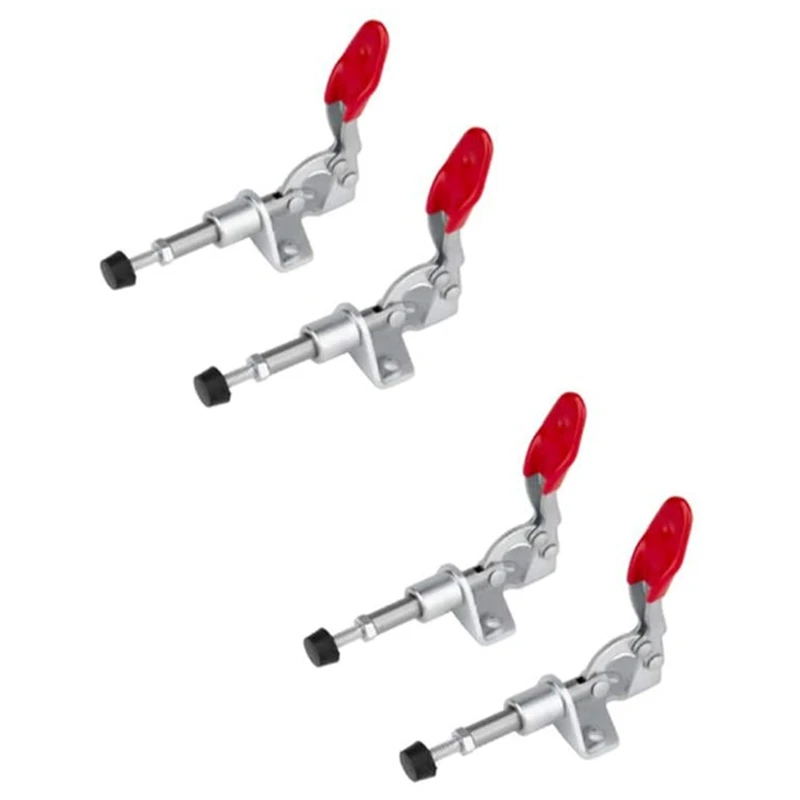 

4Pcs GH-301AM 45Kg Toggle Clamp Quick Release Pull Action Vertical/Horizontal Type Clamps Hand Tool For Woodworking