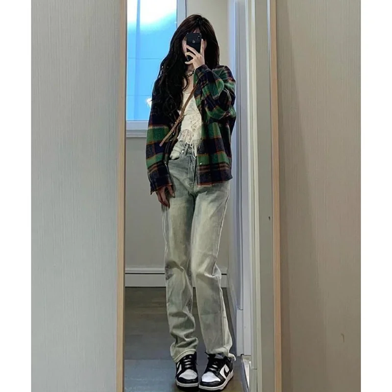 Streetwear Denim Vintage Clothes Women's Pants Newjeans Baggy Jeans Woman High Waist Female Clothing Korean Fashion Y2k
