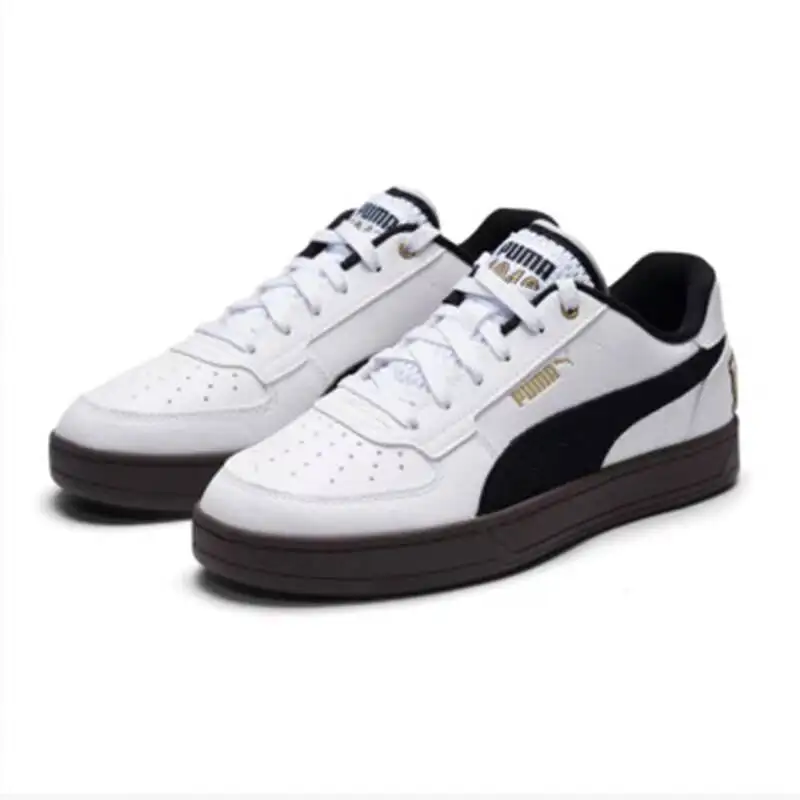 Кроссовки PUMA White Black Glitter Logo Retro Low Top Skate, унисекс, с прорезиненной подошвой, повседневные, модные, 395082-09 (art.: 3920dbdbe0612) - 3920dbdbe0612